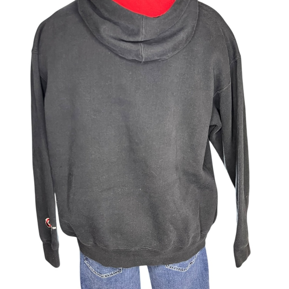 Vintage Y2K Temple Owls Sweatshirt Men's XL Black E5 brand Heavy Warm Thick - Picture 5 of 9